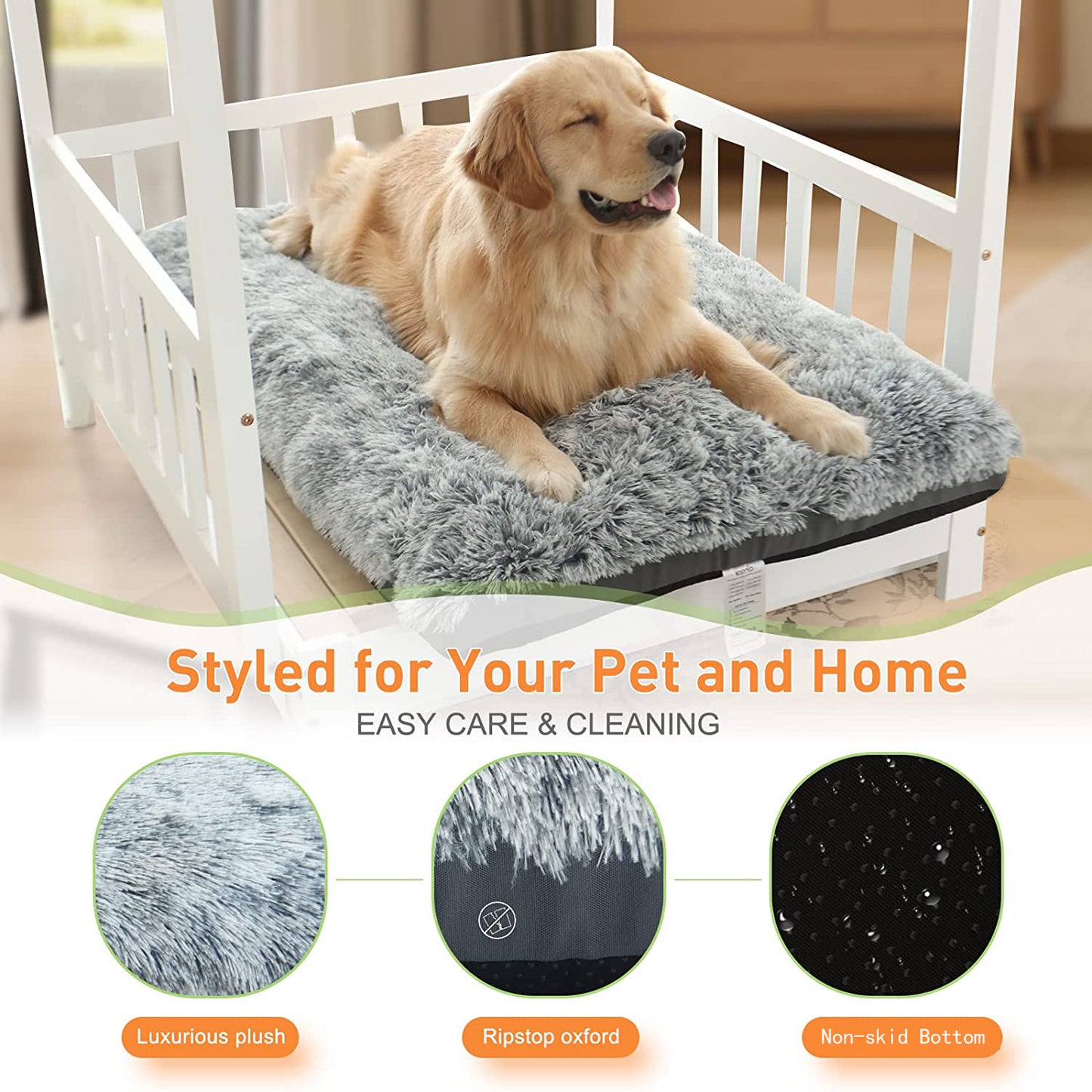 Kennel Cat Dogs The Shaggy Bed Dog Cage Cushion Warm